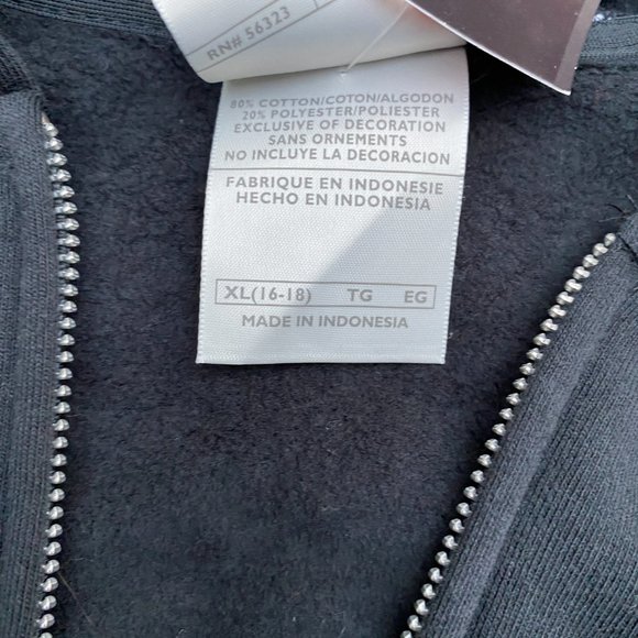 Nike Full Zip Fleece Sweat Jacket size XL Kids 16/18 - Picture 7 of 7
